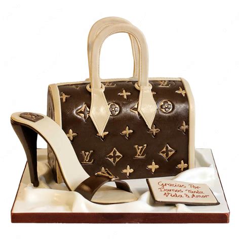 blue louis vuitton cake